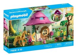 Zestaw z figurkami Princess Magic 71838 Przytulny dom wróżek i złoty jednorożec Playmobil