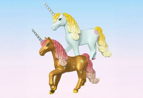 Zestaw z figurkami Princess Magic 71838 Przytulny dom wróżek i złoty jednorożec Playmobil