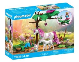 Zestaw z figurkami Princess Magic 71839 Magiczna stajnia jednorożców dla mamy i źrebaka Playmobil