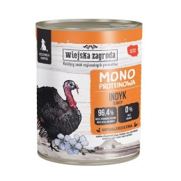 Wiejska Zagroda Karma mokra dla psa Monobiałkowa Indyk (szczeniak) 800g