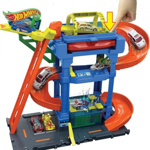 Zestaw City Myjnia Odjazdowe zakręty Hot Wheels