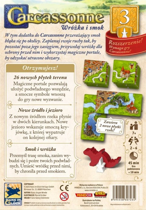 Gra Carcassonne 3 edycja 3. Wróżka i Smok Bard
