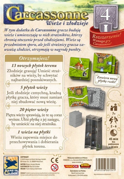 Gra Carcassonne 3 edycja 4. Wieże i Złodzieje Bard