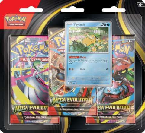 Karty Mega Evolution - 3-Pack Blister - Psyduck Pokemon TCG