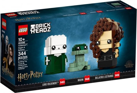 Klocki BrickHeadz 40496 Voldemort, Nagini i Bellatrix LEGO