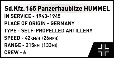 Klocki Panzehaubitze Hummel 1118 klocków Cobi Klocki