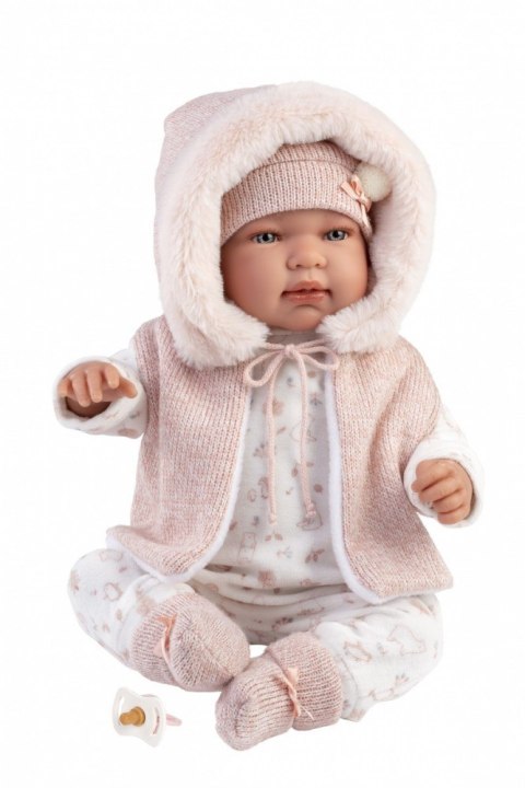 Lalka bobas Tina płacząca 44 cm Llorens