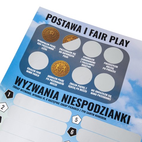 Plakat Zdrapka Piłkarza Sprintigo - prezent dla małego piłkarza, chłopca