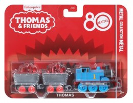 Pociąg Tomek i Przyjaciele 80 rocznica Metalowa lokomotywa i 2 wagony Fisher Price