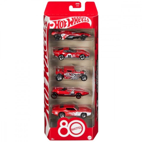 Pojazd Mattel 80-lecie 5-pak autek 1:64 Hot Wheels