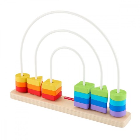 Tęcza drewniane koraliki do przesuwania Fisher Price