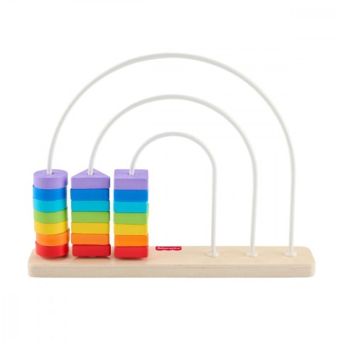 Tęcza drewniane koraliki do przesuwania Fisher Price