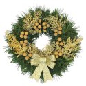 Wianek świąteczny na Boże Narodzenie stroik na drzwi stół dekoracja handmade 30cm
