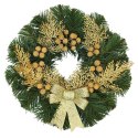Wianek świąteczny na Boże Narodzenie stroik na drzwi stół dekoracja handmade 30cm