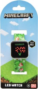 Zegarek LED z kalendarzem Minecraft Kids Euroswan