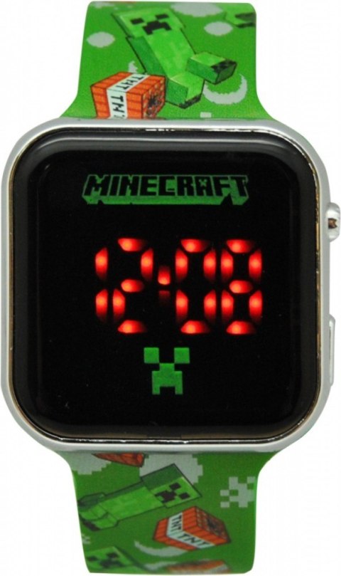 Zegarek LED z kalendarzem Minecraft Kids Euroswan