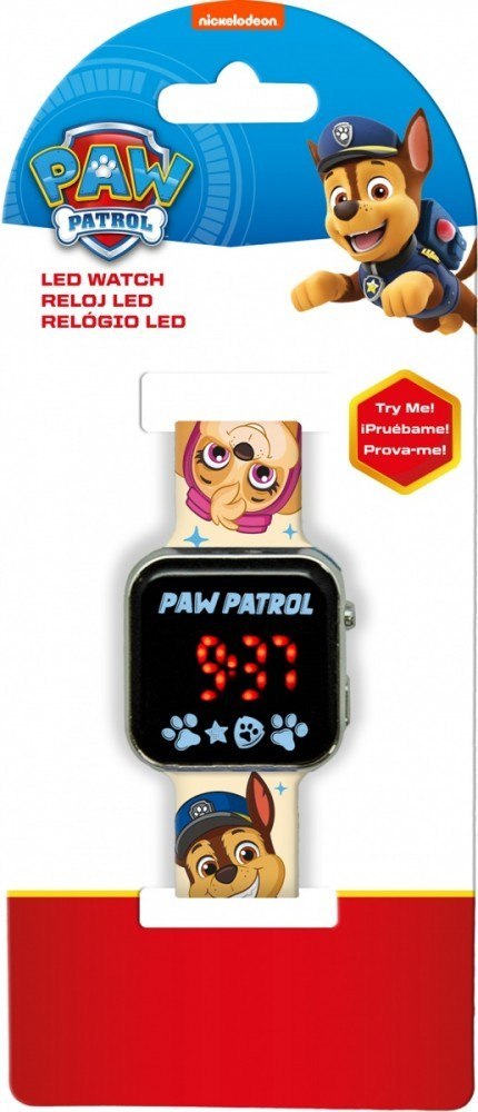 Zegarek LED z kalendarzem Psi Patrol Kids Euroswan