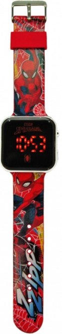 Zegarek LED z kalendarzem Spiderman Kids Euroswan