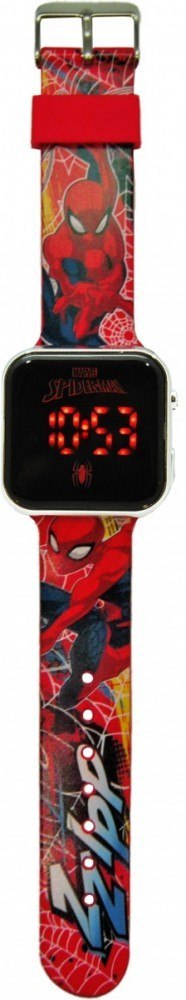 Zegarek LED z kalendarzem Spiderman Kids Euroswan