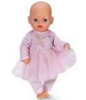 Baby Born Sukienka różowa z rękawami 36 cm Zapf