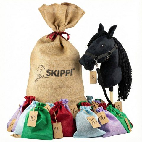 Zestaw Świąteczny Hobby Horse - The Best of Skippi - z czarnym koniem
