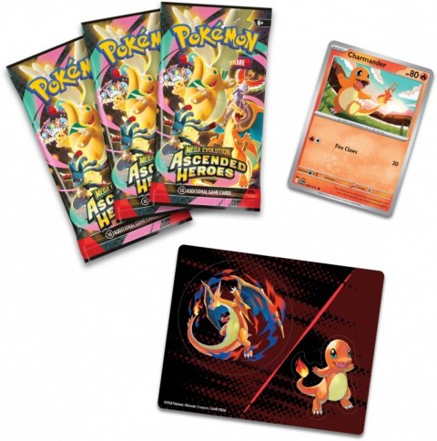 Karty Mega Evolution - Ascended Heroes - Tech Sticker Collection - Charmander/Mega Charizard Y Pokemon TCG