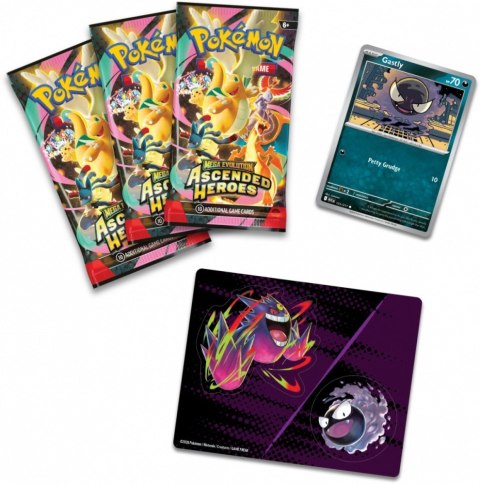 Karty Mega Evolution - Ascended Heroes - Tech Sticker Collection - Gastly/Mega Gengar Pokemon TCG