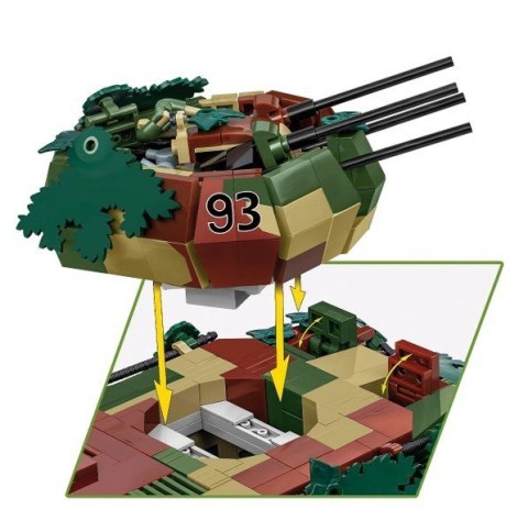 Klocki Flakpanzer IV Wirbelwind 1195 elementów Cobi Klocki