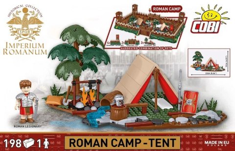 Klocki Imperium Romanum - Namiot rzymskich legionistów 198 elementów Cobi Klocki