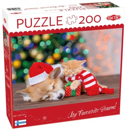 Puzzle 200 elementów Pazurki i prezenty Tactic