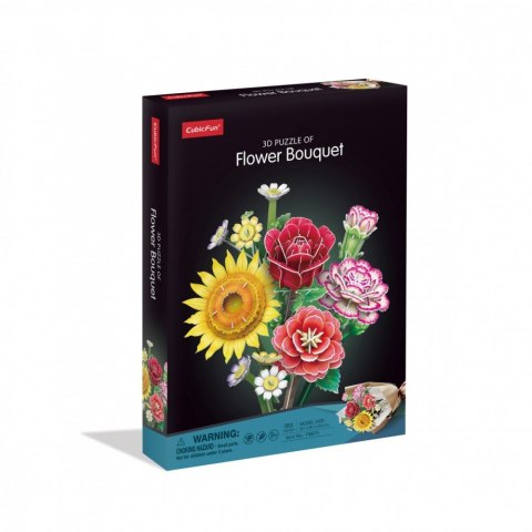 Puzzle 3D - Bukiet kwiatów Cubic Fun