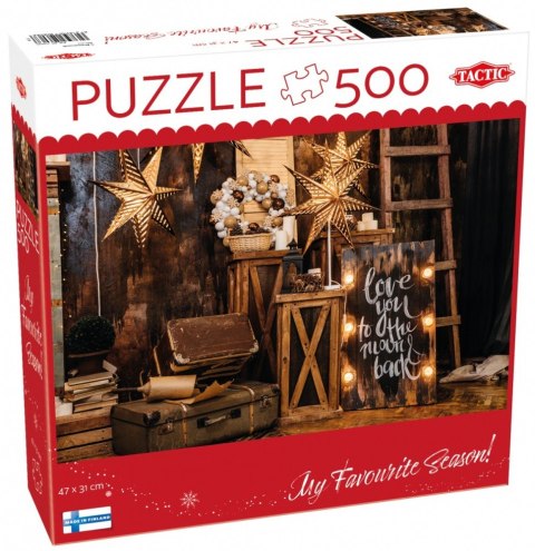 Puzzle 500 elementów Świąteczne dekoracje Tactic