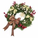 Świąteczny wianek na drzwi stół na Boże Narodzenie handmade rękodzieło