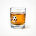 Szklanka do whisky z piłką i podkładka piłka