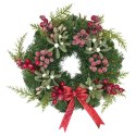 Wianek świąteczny na Boże Narodzenie stroik na drzwi stół handmade 30cm