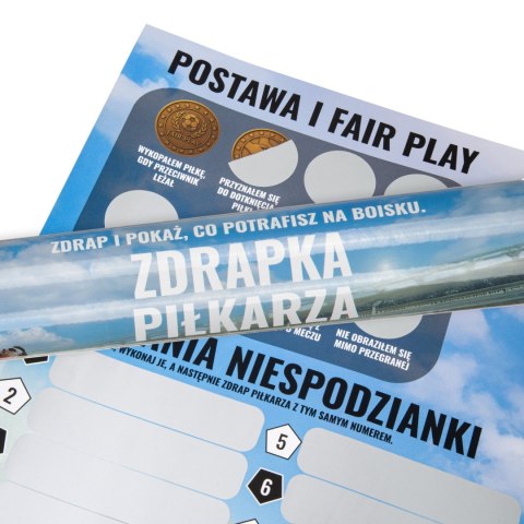 Zestaw Młodego Piłkarza - Mata Sprintigo ProMat 180x120 i Zdrapka Piłkarza