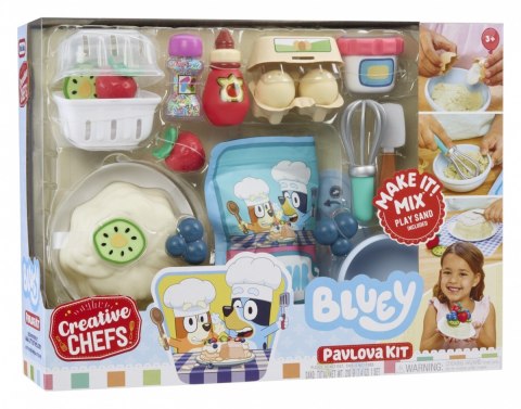 Zestaw z masą plastyczną Creative Chefs Bluey Beza Pavlova Little Tikes
