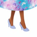 Barbie Księżniczka z długimi włosami niebiesko-fioletowy strój Mattel