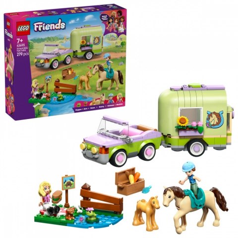 Klocki Friends 42695 Przyczepa z koniem i źrebaczkiem LEGO