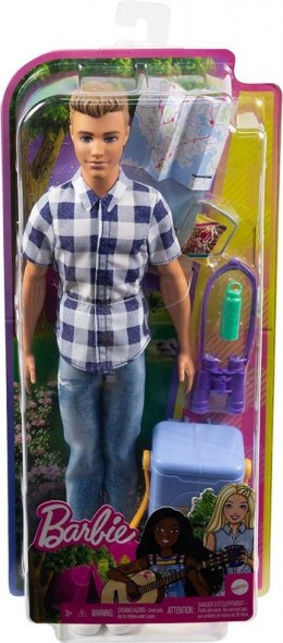 Lalka Barbie Kemping Ken + akcesoria Mattel