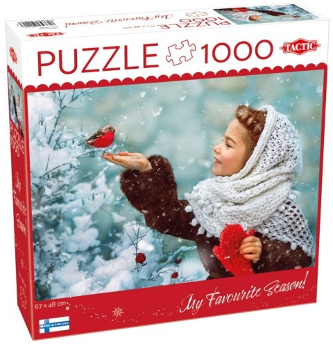 Puzzle 1000 elementów Dziewczynka w czerwonych rękawiczkach Tactic
