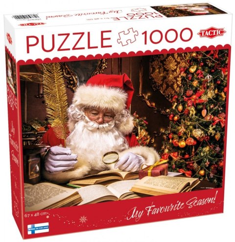 Puzzle 1000 elementów Święty Mikołaj w swoim domu Tactic