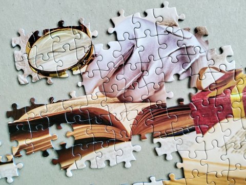 Puzzle 1000 elementów Święty Mikołaj w swoim domu Tactic