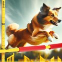 Worek prezentowy Hobby Horse Skippi z koniem gniado - srokatym i przeszkodą