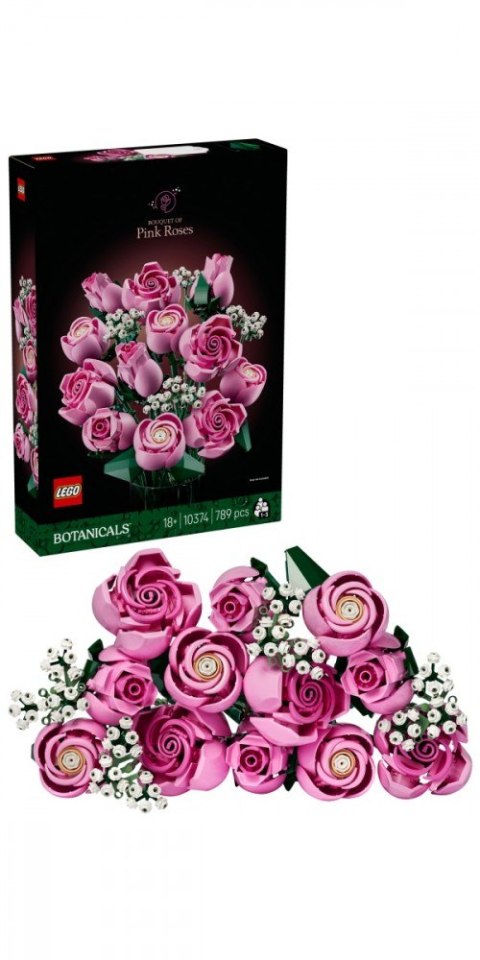 Klocki Botanicals 10374 Bukiet różowych róż LEGO