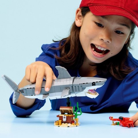Klocki Creator 31381 Groźny rekin i skrzynia ze skarbem LEGO