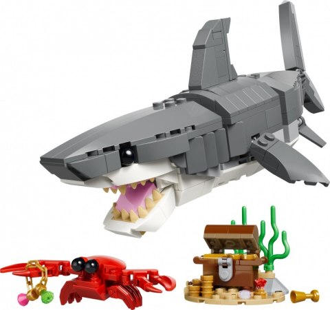 Klocki Creator 31381 Groźny rekin i skrzynia ze skarbem LEGO