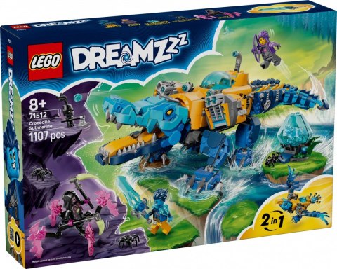 Klocki DREAMZzz 71512 Krokodylołódź podwodna LEGO