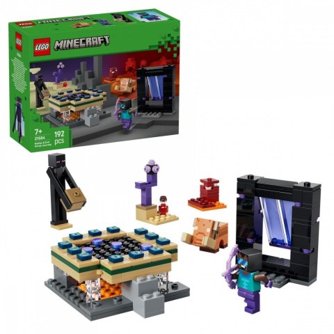 Klocki Minecraft 21584 Podróż przez portal Netheru i Kresu LEGO