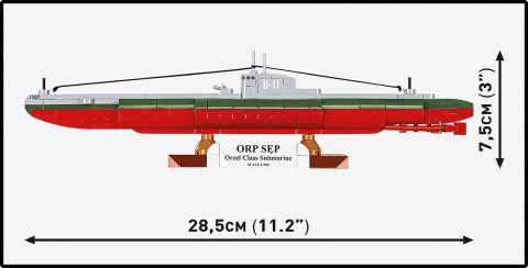 Klocki ORP Sęp 190 klocków Cobi Klocki